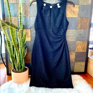 MWT stunning black shimmer cocktail dress